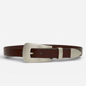 Linea Pelle | Accessories | Vintage Brown Leather Studded  display picture 2